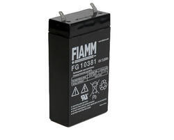 Olověný akumulátor Fiamm FG10381, 3,8Ah, 6V, (faston 187) - 1