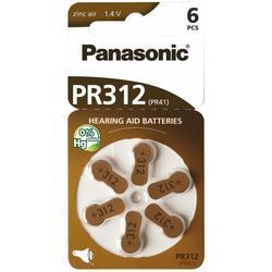 Baterie do naslouchadel Panasonic PR312(41)/6LB, Zinc-Air (Blistr 6ks) - 1