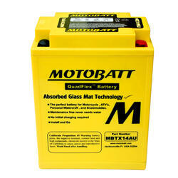 Motobaterie Motobatt MBTX14AU, 12V, 16,5Ah, 190A (YB14L-A2, 12N14-3A) - 1