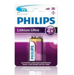 Baterie Philips 6FR61LB1A/10, 9V, Lithium Ultra, (Blistr 1ks) - 1