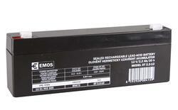 Olověný bezúdržbový akumulátor SLA Emos B9672 12V / 2,2Ah, F1, úzký, 1201002600  - 1