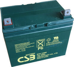 Akumulátor (baterie) CSB EVH12390, 12V, 39Ah, šroubová spojka M6 - 1
