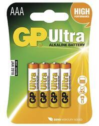 Baterie GP 24AU Ultra Alkaline, R03, AAA, (Blistr 4ks) - 1