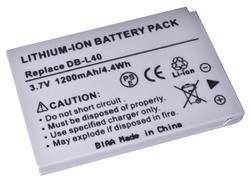 Baterie Sanyo DB-L40, 3,6V (3,7V), 1200mAh, 4,4Wh