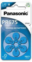 Baterie do naslouchadel Panasonic PR675(44H)/6LB, Zinc-Air (Blistr 6ks) - 1