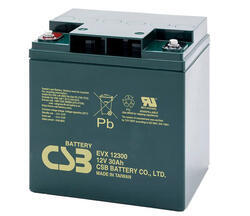 Akumulátor (baterie) CSB EVX12300, 12V, 30Ah, zapuštěný závit M5 - 1