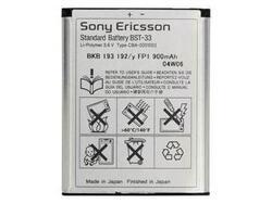 Baterie Sony BST-33, Sony Ericsson 1000mAh, Li-Ion, originál (bulk) 
