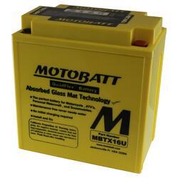 Motobaterie Motobatt MBTX16U,12V, 19Ah, 250A (YTX16-BS, YTX16-BS-1, YTX20CH-BS) - 1