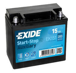 Autobaterie EXIDE Start-Stop Přídavná (Auxiliary), 12V, 15Ah, 200A, EK151 - 1
