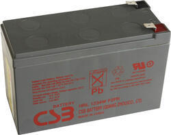 Akumulátor (baterie) CSB HRL1234W F2, 12V, 9Ah, Faston 250, široký - 1
