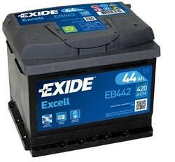 Autobaterie EXIDE Excell 12V, 44Ah, 420A, EB442 - 1