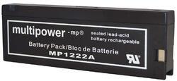 Akumulátor (baterie) CT/Multipower MP1222A, 12-2,0 (2,0Ah - 12V - tlakové kontakty) - 1