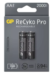 Baterie GP ReCyko 2000mAh, Pro Professional HR6, AA, nabíjecí, 1033222200, (Blistr 2ks) - 1