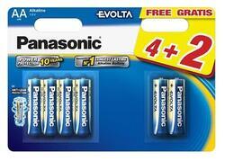 Baterie Panasonic Evolta Alkaline, LR6, AA, (Blistr 6ks) - 1