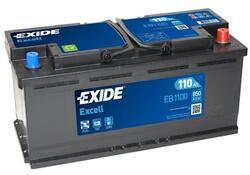 Autobaterie EXIDE Excell 12V, 110Ah, 850A, EB1100 - 1