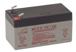 Záložní akumulátor (baterie) Genesis NP 1,2 -12, 1,2Ah, 12V, Faston 187, F1, úzký - 1