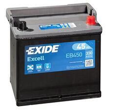 Autobaterie EXIDE Excell 12V, 45Ah, 330A, EB450 - 1