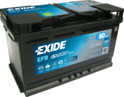 Autobaterie EXIDE Start-Stop EFB, 12V, 80Ah, 800A, EL800 - 1