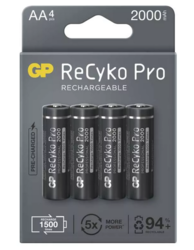 Baterie GP ReCyko 2000mAh, Pro Professional HR6, AA, nabíjecí, 1033224200, (Blistr 4ks) - 1