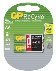Baterie GP Recyko+ HR6, AA, nabíjecí, 2100mAh, (Blistr 2ks), výprodej - 1