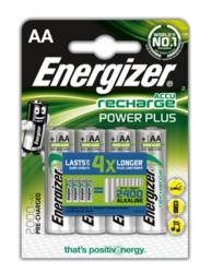 Baterie Energizer Power Plus, HR6, AA, 2000mAh (Blistr 4ks) nabíjecí
