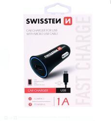 CL (auto) nabíječka Swissten 20111100 Micro USB 1A, pro všechny značky - 1