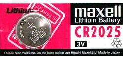 Baterie Maxell CR2025, Lithium, 3V, (Blistr 1ks) - 1