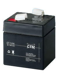 Akumulátor (baterie) CTM/CT 6-1, (1Ah - 6V - Faston 187) - 1