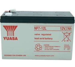 Záložní akumulátor (baterie) Yuasa NP 7-12 L (7Ah, 12V) - 1