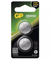 Baterie GP CR2032, Lithium, 3V, 1042203212 (Blistr 2ks)  - 1