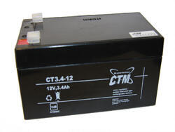 Akumulátor (baterie) CTM/CT 12-3,4 (3,4Ah - 12V - Faston 187) - 1