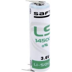 Baterie Saft LS14500PFR, 3,6V, (velikost AA), 2600mAh, (s vývody 3pin, plusový pól: 1pin) - 1