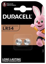 Baterie Duracell LR54, LR1130,389, 390, AG10, Alkaline, 1,5V, (Blistr 2ks) - 1