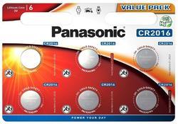 Baterie Panasonic CR2016/6BP, Lithium, 3V, (Blistr 6ks) - 1