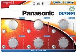 Baterie Panasonic CR2032, Lithium, 3V, (Blistr 6ks) - 1
