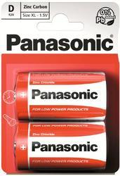 Baterie Panasonic zinco-carbon, R20RZ, D, (Blistr 2ks) - 1
