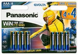 Baterie Panasonic Evolta Alkaline, LR03, AAA, (Blistr 8ks) -  limitované Power Rangers - 1