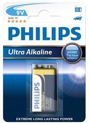 Baterie Philips Ultra Alkaline 6LR61, 9V (Blistr 1ks) - 1