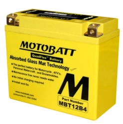 Motobaterie Motobatt MBT12B4, 12V, 11Ah, 170A (YT12B-4, YT12B-BS) - 1