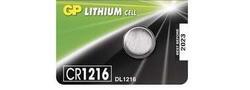 Baterie GP CR1216, Lithium, 3V, (Blistr 1ks) - 1