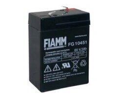 Olověný akumulátor Fiamm FG10451, 4,5Ah, 6V, (faston 187) - 1