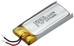 Baterie (akumulátor) Renata, 3,7V, 250mAh,  Li-Pol, ICP521630PM, 1ks - 1