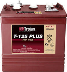 Trakční baterie Trojan T 125 Plus 240Ah, 6V - průmyslová profi - 1