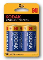 Baterie Kodak Max LR20, D, 1,5V, Alkaline, (Blistr 2ks)
 - 1