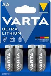 Baterie Varta Ultra Lithium, 6106, AA, LR6, (Blistr 4ks) - 1