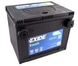 Autobaterie EXIDE Excell 12V, 55Ah, 620A, US, EB558 - 1
