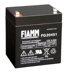 Olověný akumulátor Fiamm FG20451, 4,5Ah, 12V, (faston 187) - 1