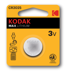 Baterie Kodak Max CR2025, Lithium, 3V, (Blistr 1ks) - 1