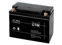 Akumulátor (baterie) CTM/CT 6-20 (20Ah - 6V - M5) - 1