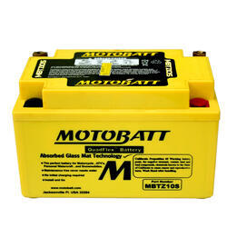 Motobaterie Motobatt MBTZ10S, 12V, 8,6Ah, 190A (YTX7A-BS,KTZ10S) - 1